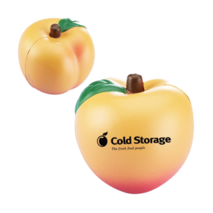 peach squeezie stress reliever
