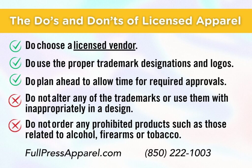 Guide to Greek Licensing | Full Press Apparel